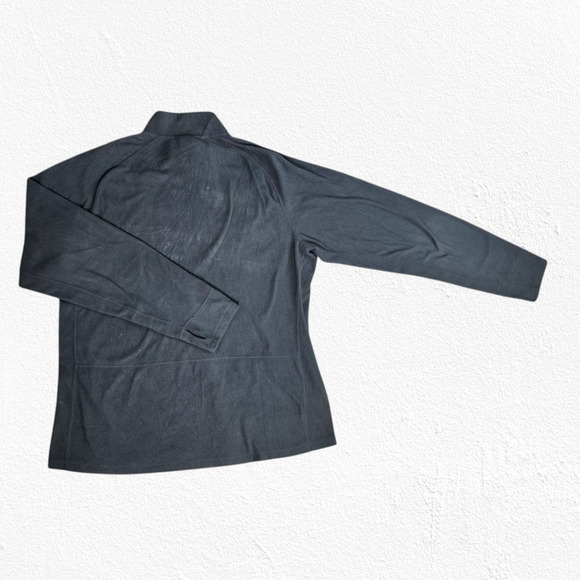 The North Face Dark Grey Quarter Zip Collared Fleece Pullover Sweater Size XL - Picture 10 of 10